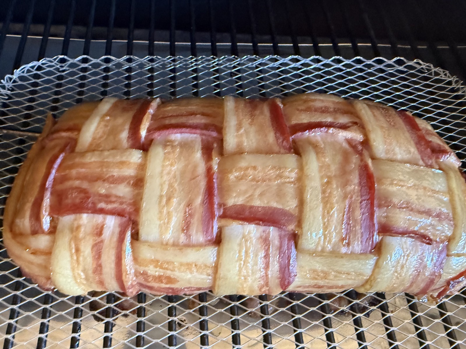Smoked Bacon Weave Meatloaf